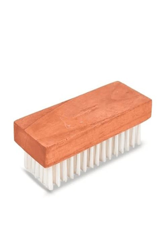 Red Champion Premium Wooden Cloth & Carpet Cleaning Brush - Ergonomic Handle, Flexible Bristles for Gentle & Effective Cleaning of Clothes, Floors, Mats & Carpets (15cm x 6cm, Wooden Finish) - Image 1